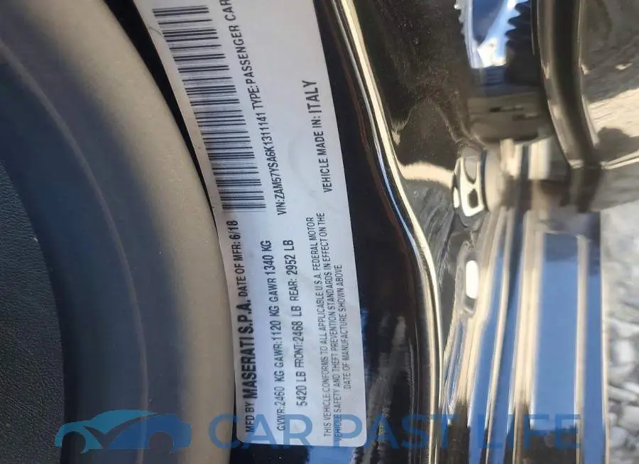 ZAM57YSA6K1311141# 12