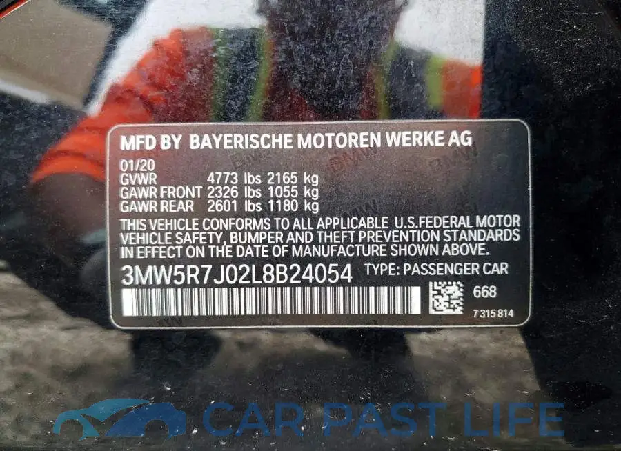 3MW5R7J02L8B24054# 12