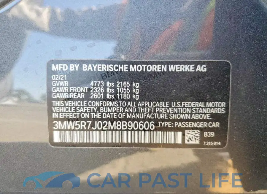3MW5R7J02M8B90606# 12