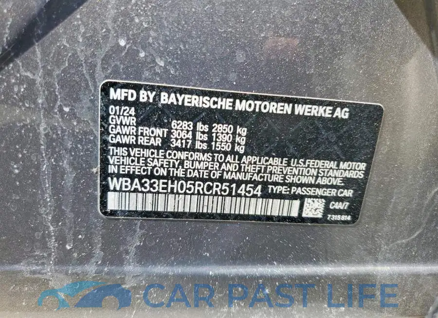 WBA33EH05RCR51454# 12