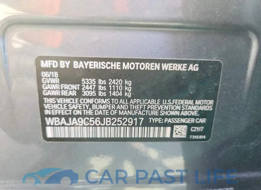WBAJA9C56JB252917# 12