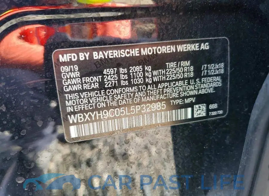 WBXYH9C05L5P32985# 13