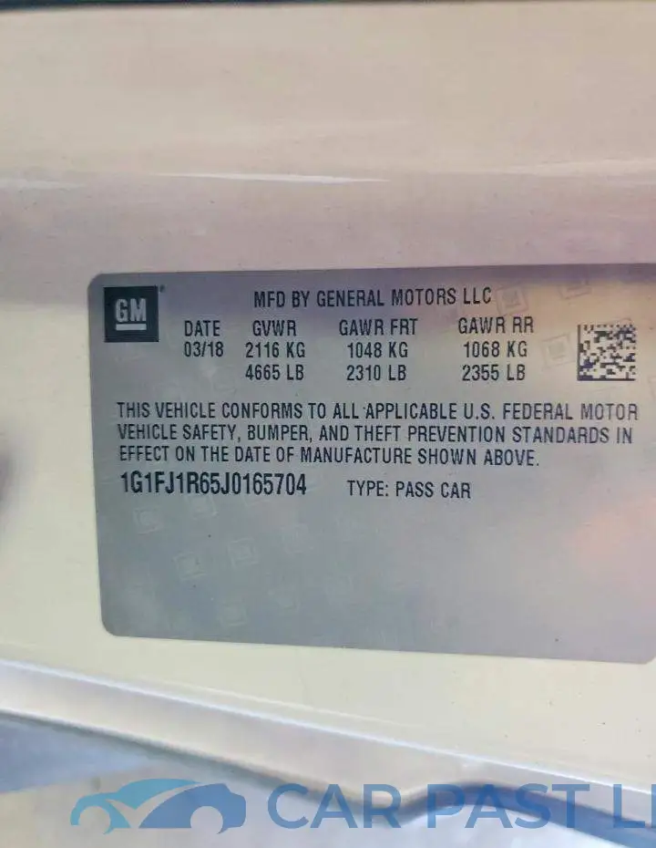 1G1FJ1R65J0165704# 12
