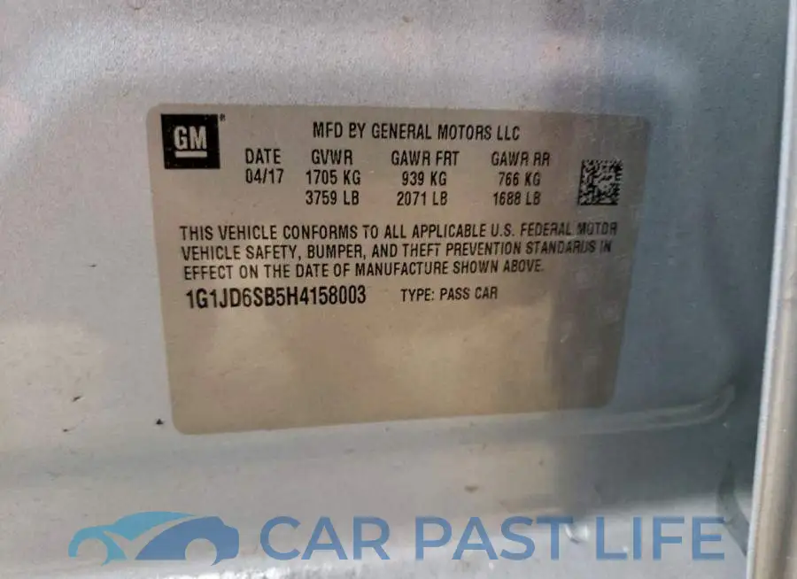 1G1JD6SB5H4158003# 14