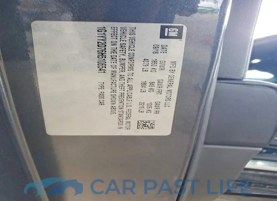 1G1YY2D76H5106541# 12