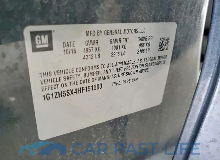 1G1ZH5SX4HF151500# 12