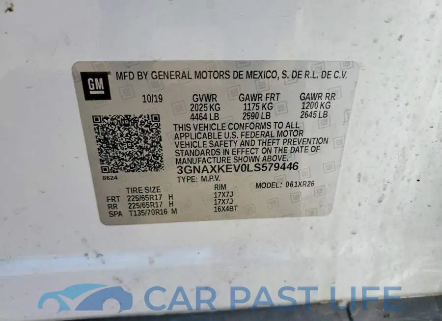3GNAXKEV0LS579446# 14