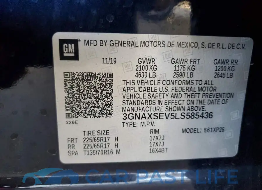 3GNAXSEV5LS585436# 13