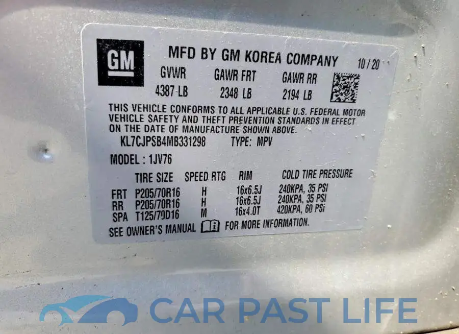 KL7CJPSB4MB331298# 14