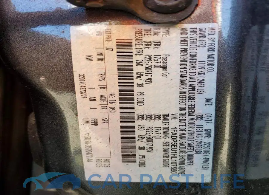 1FADP5EU1HL107550# 14