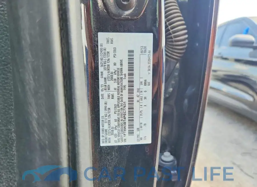 1FT8W3BT4PEC77631# 12