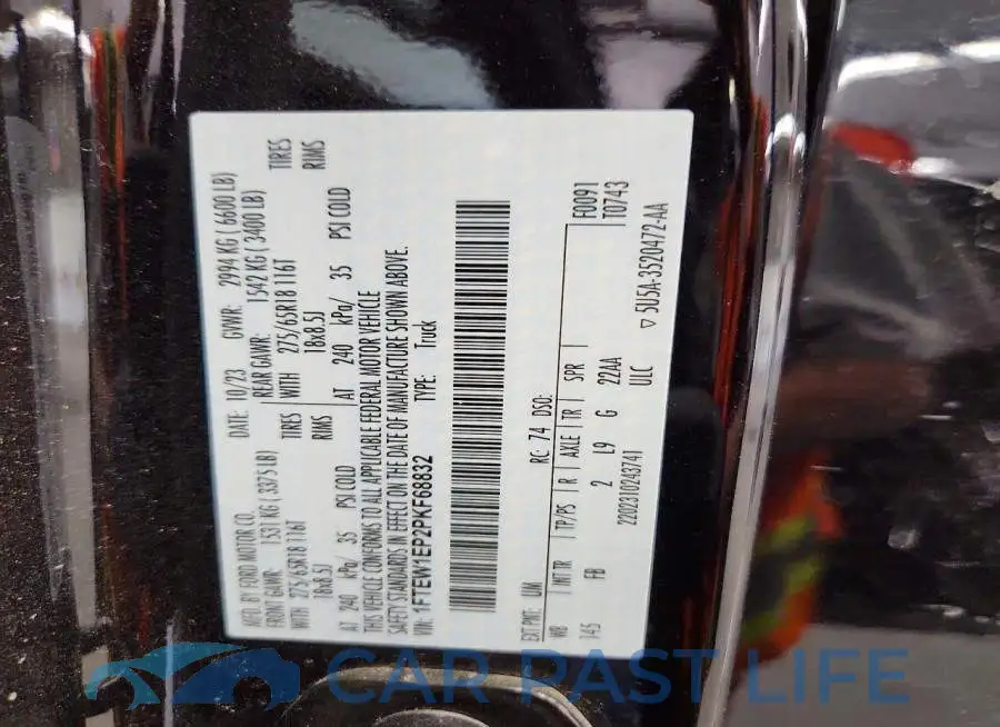 1FTEW1EP2PKF68832# 12
