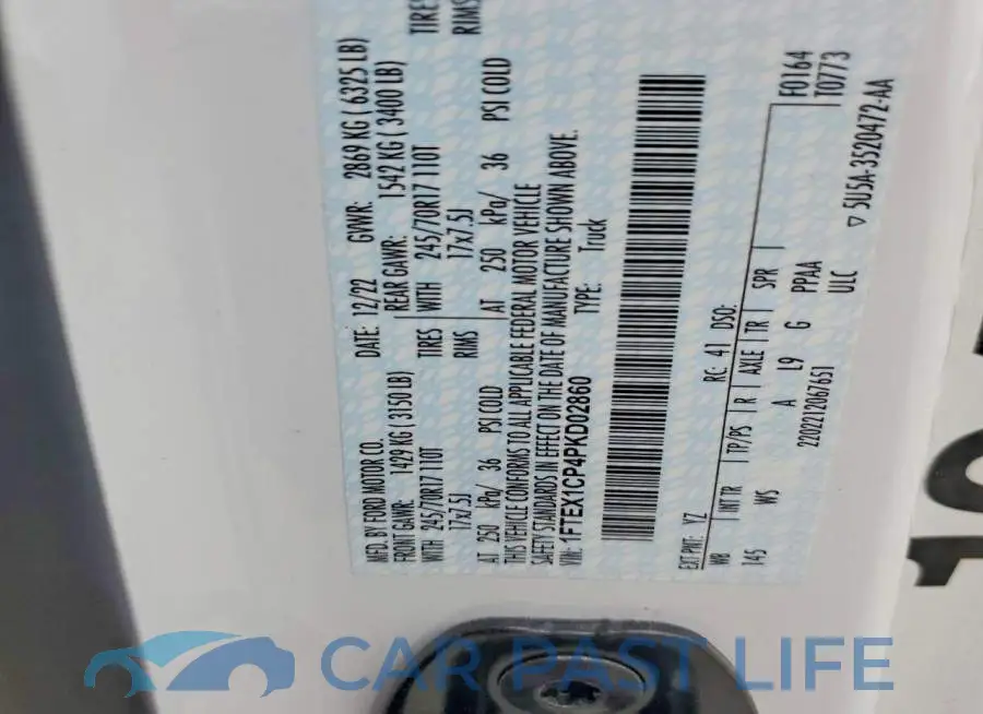 1FTEX1CP4PKD02860# 12