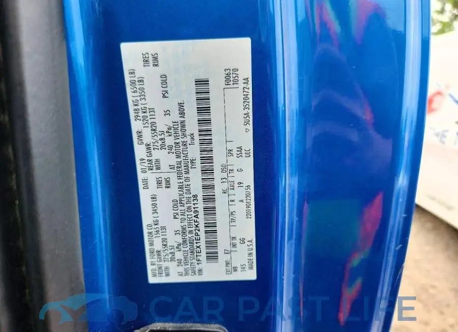1FTEX1EP2KFA91138# 12