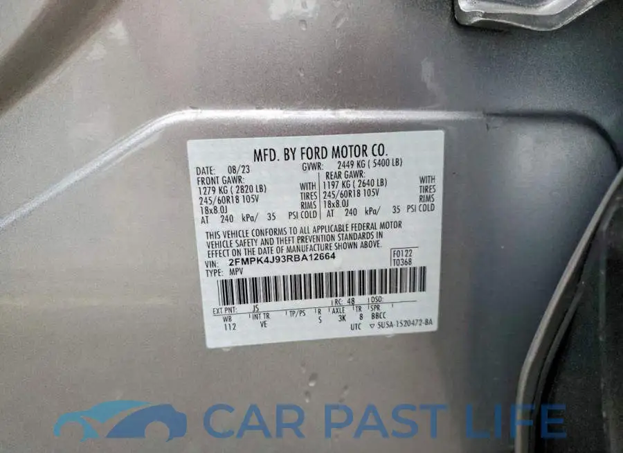 2FMPK4J93RBA12664# 13