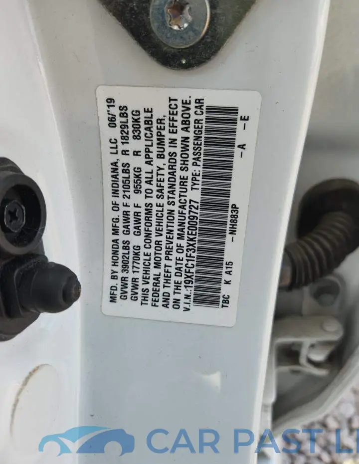 19XFC1F3XKE009727# 12