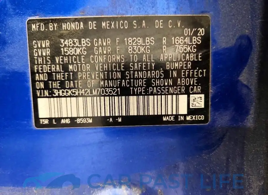 3HGGK5H42LM703521# 13