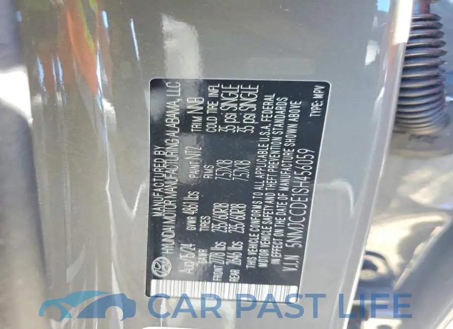 5NMJCCDE1SH456059# 13