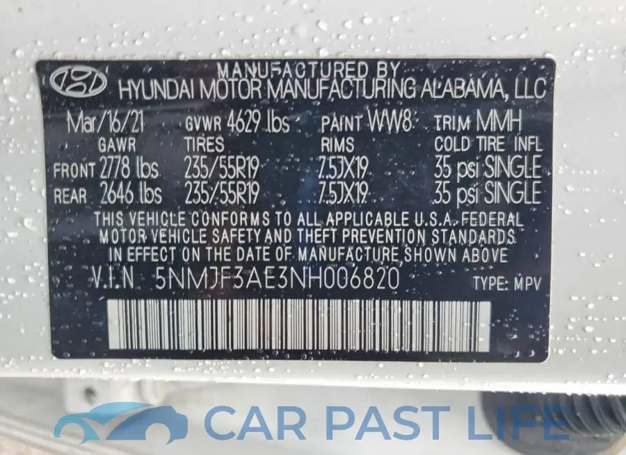 5NMJF3AE3NH006820# 14