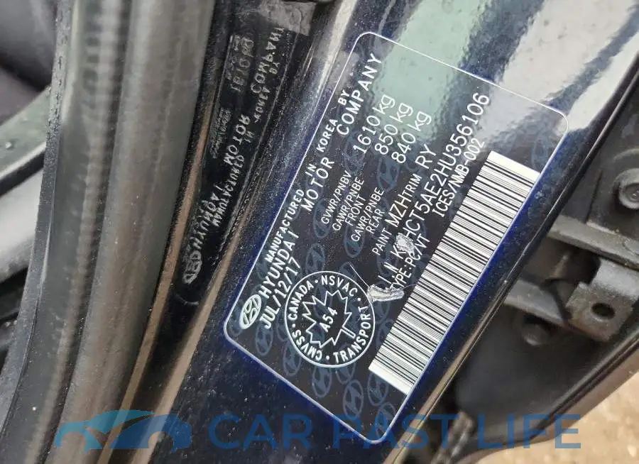 KMHCT5AE2HU356106# 12