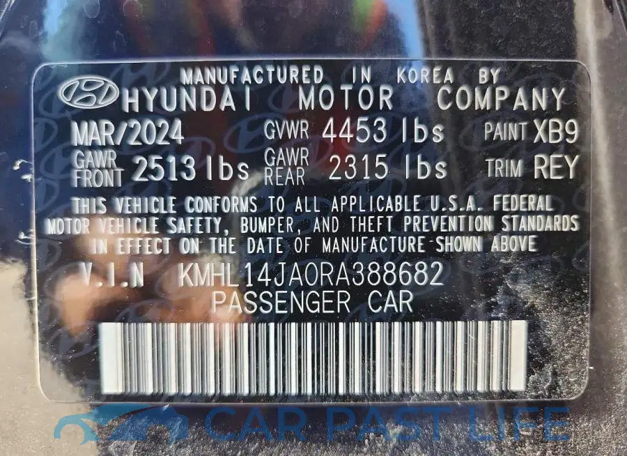 KMHL14JA0RA388682# 12