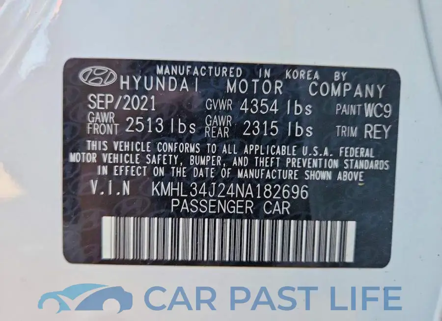 KMHL34J24NA182696# 12