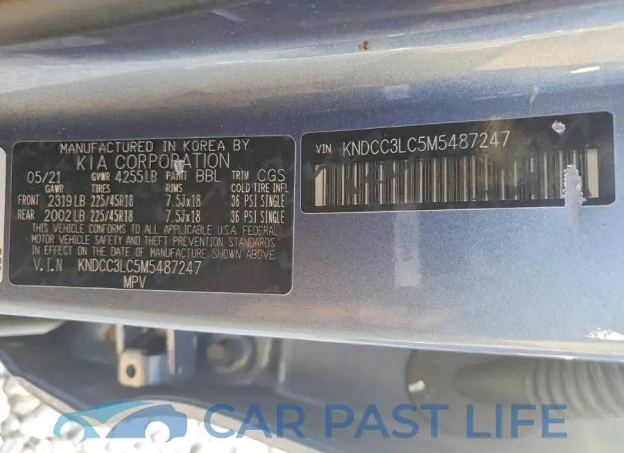 KNDCC3LC5M5487247# 13