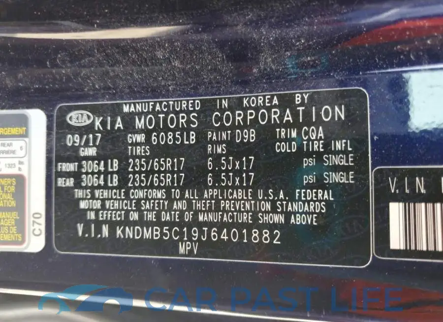 KNDMB5C19J6401882# 13