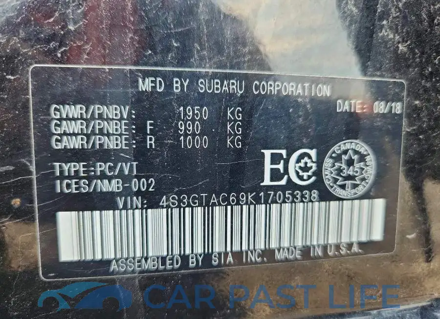 4S3GTAC69K1705338# 12