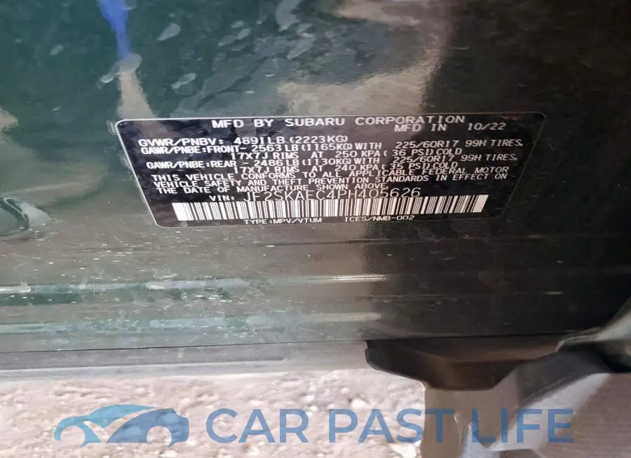 JF2SKAEC4PH405626# 12