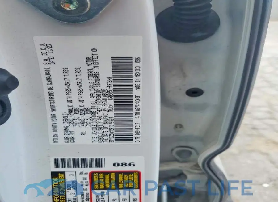 3TYCZ5AN5PT179724# 12