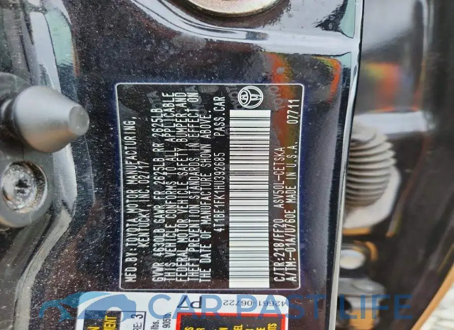 4T1BF1FK1HU392685# 12