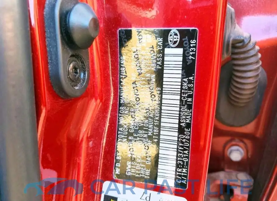 4T1BF1FK6HU765249# 12