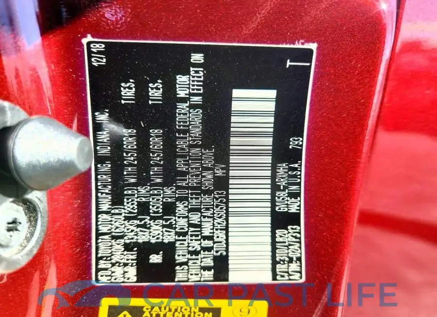 5TDJGRFH2KS057513# 13