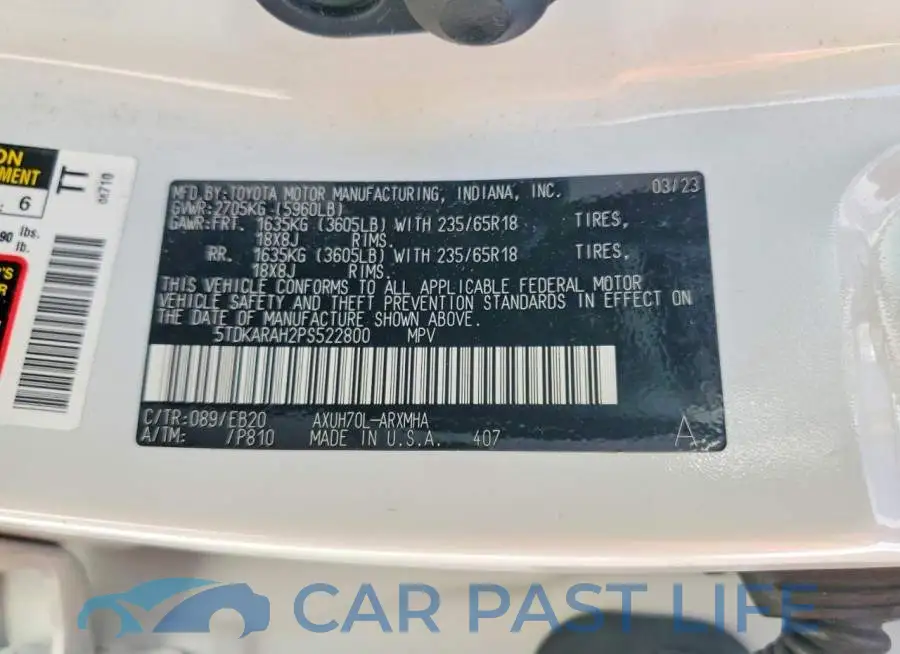 5TDKARAH2PS522800# 13