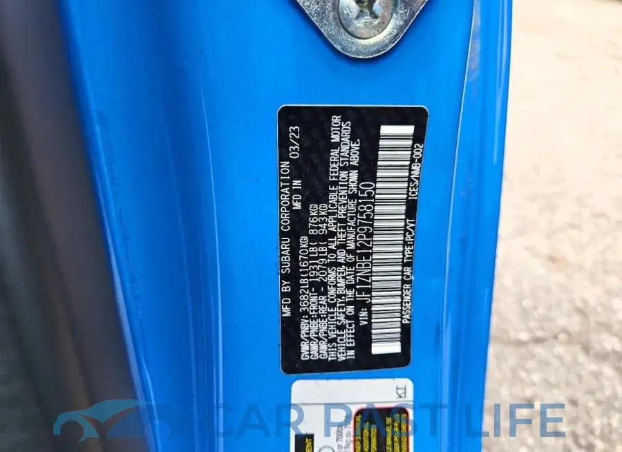 JF1ZNBE12P9758150# 13