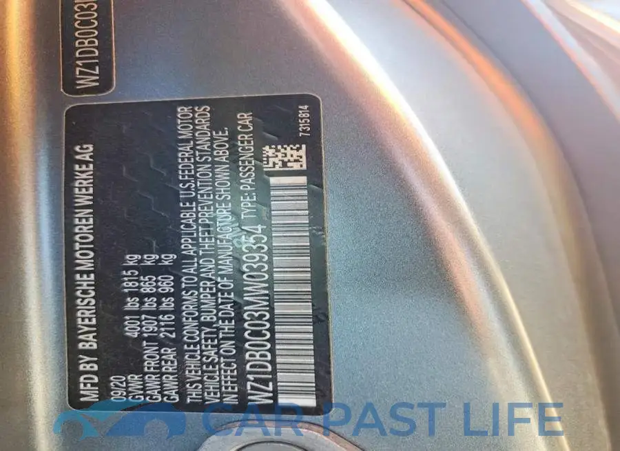 WZ1DB0C03MW039354# 12