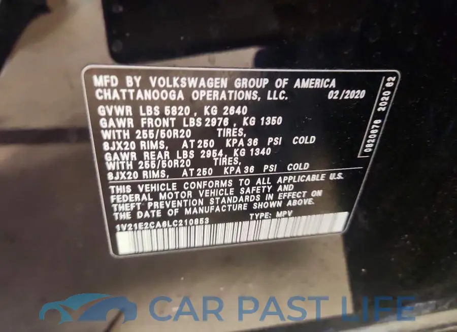 1V21E2CA6LC210853# 13