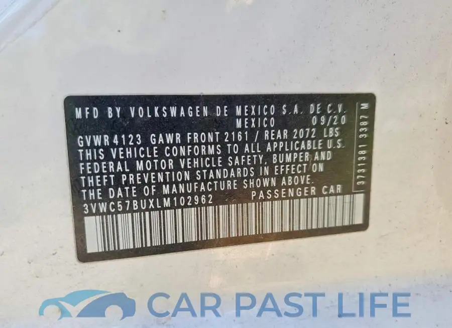 3VWC57BUXLM102962# 12