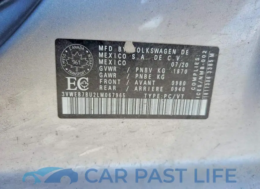 3VWEB7BU2LM067965# 12