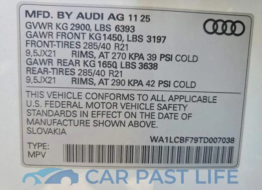 WA1LCBF79TD007038# 14