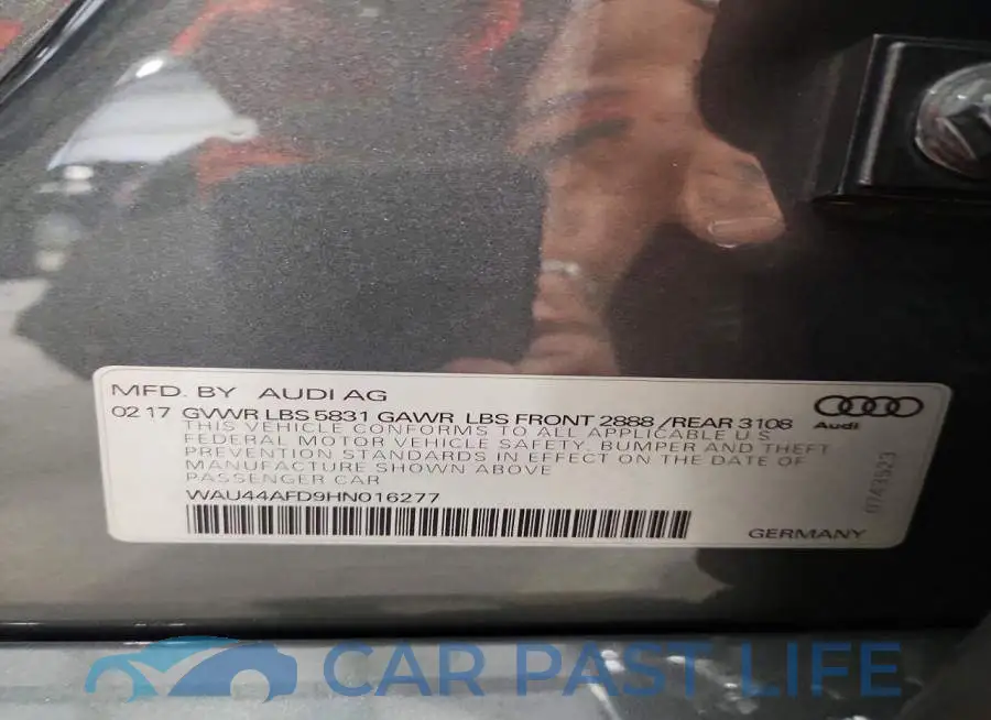 WAU44AFD9HN016277# 13
