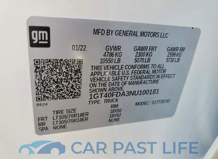 1GT40FDA3NU100181# 13