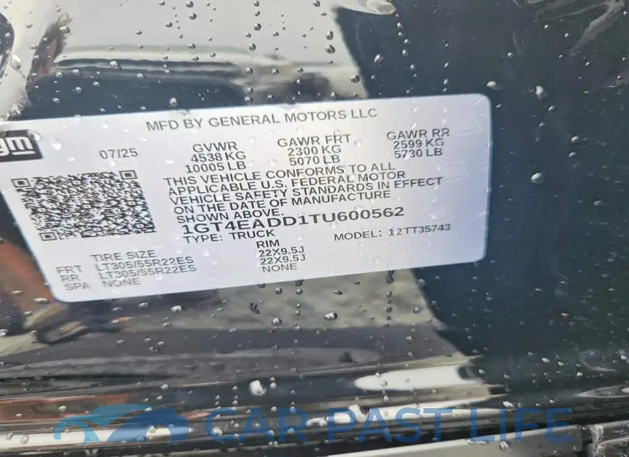 1GT4EADD1TU600562# 12