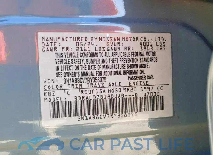 3N1AB8CV7RY358075# 12