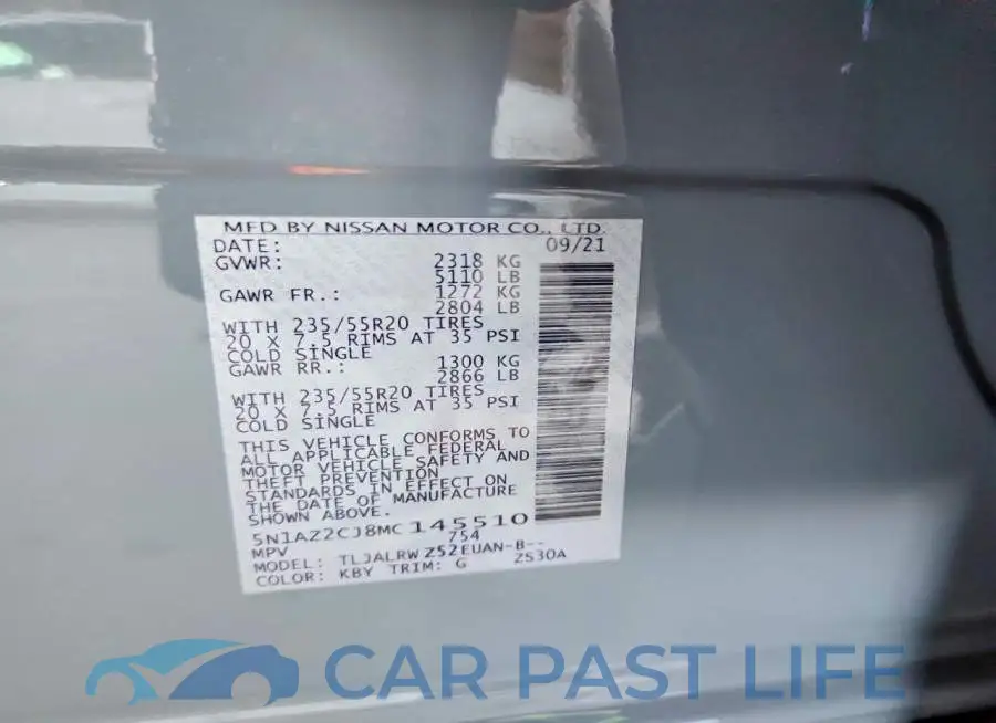 5N1AZ2CJ8MC145510# 13