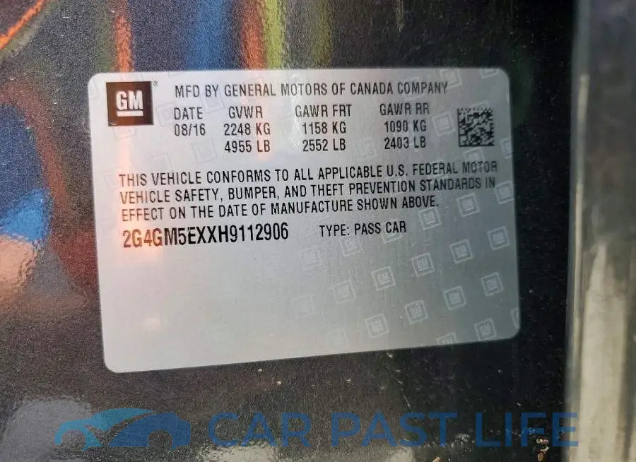 2G4GM5EXXH9112906# 12