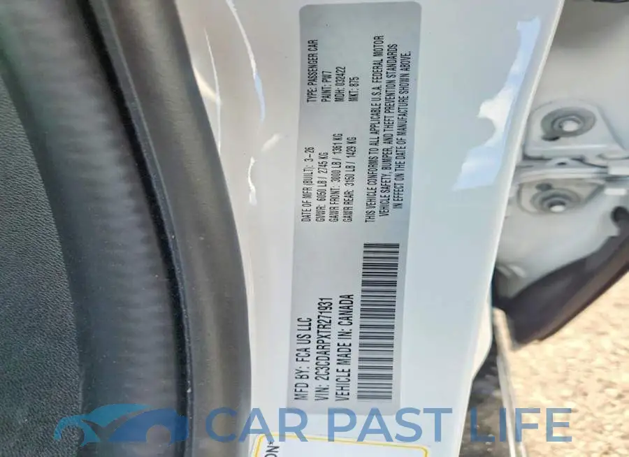 2C3CDARPXTR271931# 12