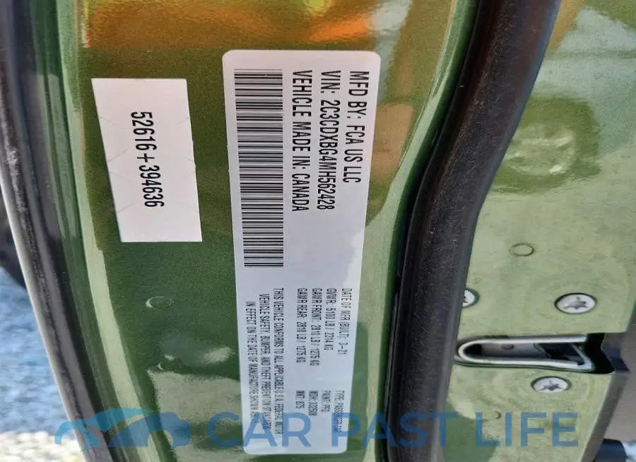 2C3CDXBG4MH562428# 12