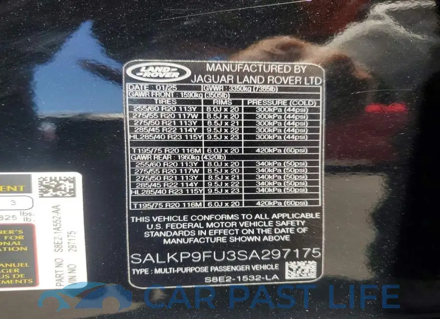 SALKP9FU3SA297175# 13
